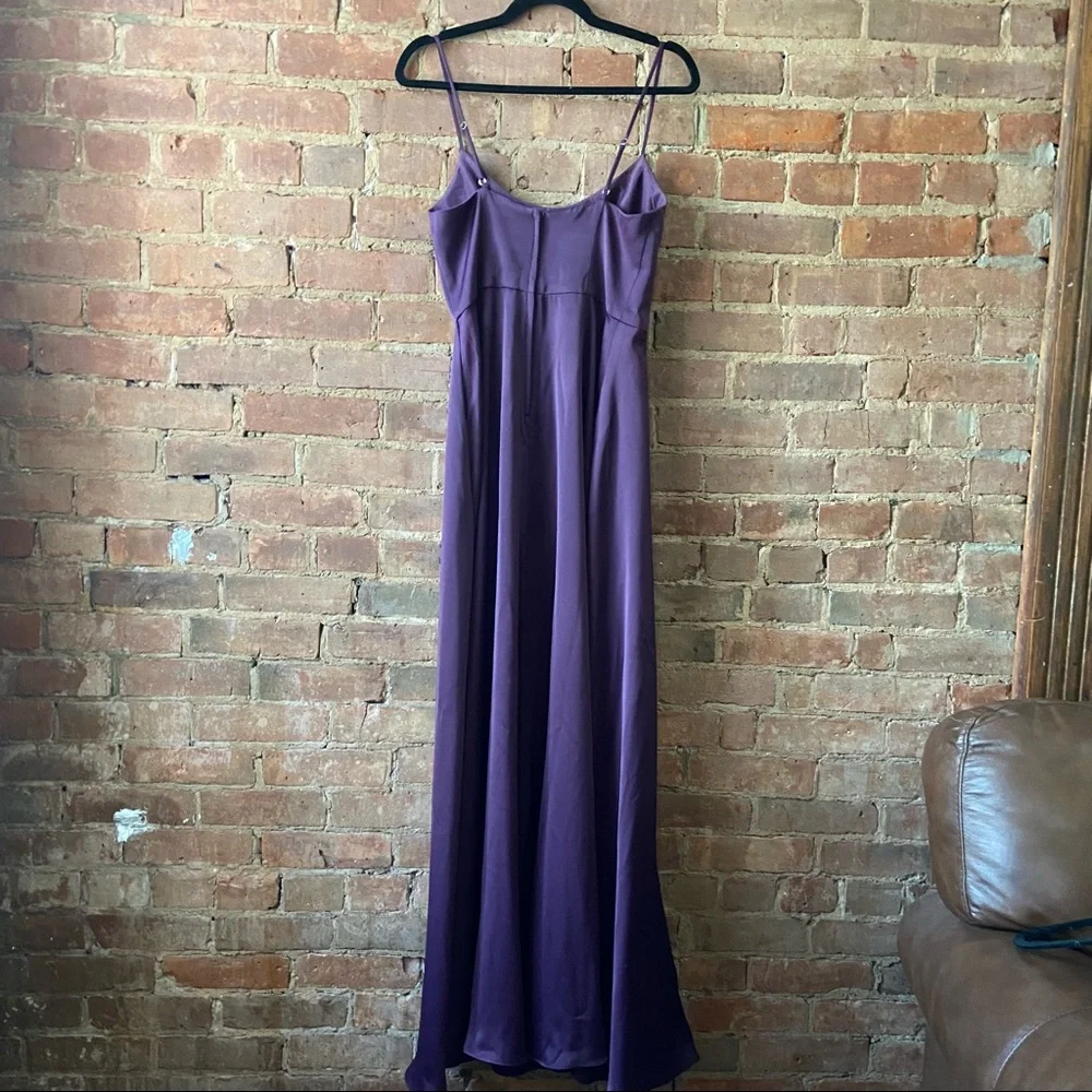 David’s Bridal Crepe-Back Satin Bridesmaid Dress